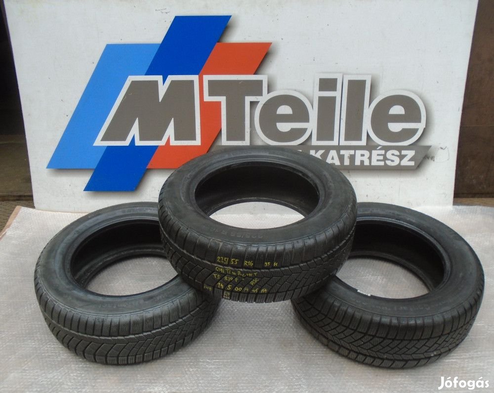 ÁR/DB! [GYÁRI BONTOTT] TÉLI GUMI - 225 / 55 R16 - 95H - CONTINTENTAL